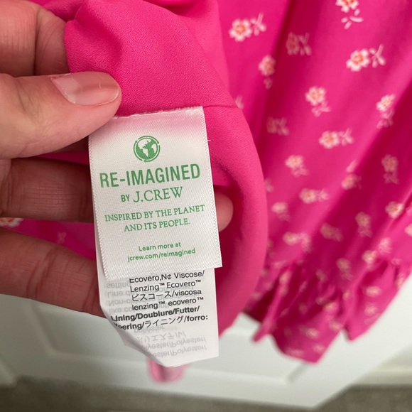 J. Crew Pink Floral Ruffle Dress - Picture 4 of 9